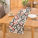 - runner2393 - Realhomes Labirent Çizimli Modern Dijital Baskılı Dekoratif Runner Realhomes