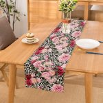 - runner2435 - Realhomes Leopar Temalı Kavaniçe Desenli Dijital Baskılı Özel Tasarım Runner Realhomes