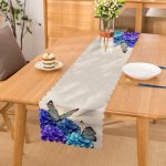 - runner27 - Realhomes  Kelebek Dünyası Dijital Baskılı Dekoratif Özel Tasarım Runner Realhomes