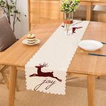 Joy Ekose Geyik Desenli Dekoratif Özel Tasarım Runner Realhomes