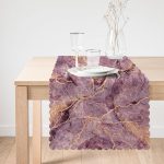 - runner3121-1 - Realhomes Altın Yaldızlı Mermer Desenli Dijital Baskılı Özel Tasarım Runner Realhomes