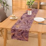 - runner3121 - Realhomes Altın Yaldızlı Mermer Desenli Dijital Baskılı Özel Tasarım Runner Realhomes