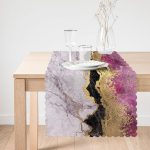 - runner3128-1 - Realhomes  Mürdüm Beyaz Altın Desenli Modern Özel Tasarım Runner Realhomes