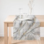 - runner3136-1 - Realhomes  Modern Mermer Desenli Dijital Baskılı Özel Tasarım Runner Realhomes