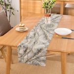 - runner3136 - Realhomes  Modern Mermer Desenli Dijital Baskılı Özel Tasarım Runner Realhomes