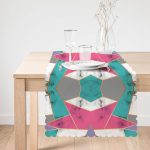 Geometrik Şekilli Mermer Baskılı Modern Özel Tasarım Runner Realhomes