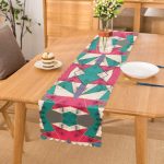 Geometrik Şekilli Mermer Baskılı Modern Özel Tasarım Runner Realhomes