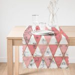 - runner3148-1 - Realhomes  Geometrik Üçgen Şekilli Mermer Desenli Özel Tasarım Runner Realhomes