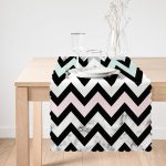 - runner3154-1 - Realhomes  Pembe Mavi Geometrik Mermer Zeminli Dijital Baskılı Özel Tasarım Runner Realhomes