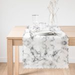 - runner3155-1 - Realhomes  Açık Mermer Zeminli Dijital Baskılı Özel Tasarım Runner Realhomes