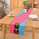 Mavi Pembe Ananas Desenli Modern Özel Tasarım Runner Realhomes