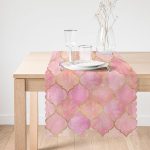 Pudra Zeminli Ogea Desenli Özel Tasarım Modern Özel Tasarım Runner Realhomes