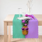 - runner3202-1 - Realhomes  Yeşil ve Mor Ananas Temalı Özel Tasarım Runner Realhomes