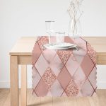 - runner3212-1 - Realhomes  Pudra Renkli Üçgen Zeminli Modern Özel Tasarım Runner Realhomes