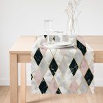 - runner3225-1 - Realhomes  Mermer Zeminli Baklava Desenli Özel Tasarım Runner Realhomes