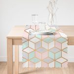 Geometrik Desenli 3D Özel Tasarımlı Modern Özel Tasarım Runner Realhomes