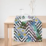 - runner3238-1 - Realhomes Zigzag Zeminli Yaz Egzotiği Özel Tasarım Runner Realhomes