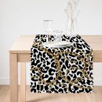 - runner3239-1 - Realhomes  Leopar Desenli Altın Detaylı Özel Tasarım Modern Özel Tasarım Runner Realhomes