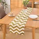 - runner3257 - Realhomes  Zigzag Altın Kabartma Desenli Modern Tasarımlı Özel Tasarım Runner Realhomes