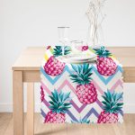 - runner3261-1 - Realhomes Renkli Zigzag Desenli Ananaslar Modern Tasarımlı Özel Tasarım Runner Realhomes