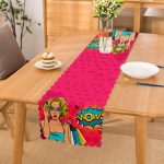 Pempe Pop Art Wow Tasarımlı Dekoratif Özel Tasarım Runner Realhomes