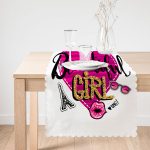 Beautiful Girl Tasarımlı Popart Dekoratif Özel Tasarım Runner Realhomes