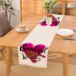 Beautiful Girl Tasarımlı Popart Dekoratif Özel Tasarım Runner Realhomes