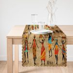 RealHomes Afrika Etnik Desenli Dijital Baskılı Modern Özel Tasarım Runner Realhomes