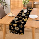 - runner3323 - Realhomes  Siyah Zeminde Etnik Objeler Özel Tasarım Runner Realhomes