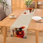 - runner3341 - Realhomes  Afrikan Yağlı Boya Çizimli 3D Dekoratif Özel Tasarım Runner Realhomes