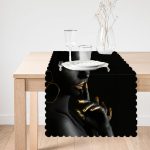 - runner3350-1 - Realhomes  Siyahı Kadın Motifli Özel Tasarım Runner Realhomes