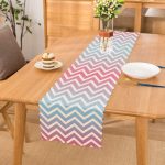 Renkli Zigzag Tasarımlı 3D Dijital Baskılı Özel Tasarım Runner Realhomes