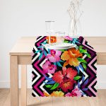 Zigzag ve Çiçekler Özel Tasarım Dekoratif Özel Tasarım Runner Realhomes