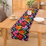 Zigzag ve Çiçekler Özel Tasarım Dekoratif Özel Tasarım Runner Realhomes