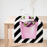 - runner3399-1 - Realhomes  Coco Pops Pempe Siyah Tasarımlı Modern Dekoratif Özel Tasarım Runner Realhomes