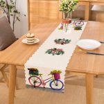 - runner600 - Realhomes  Modern Bisiklet Desenli Dijital Baskılı Dekoratif Runner Realhomes