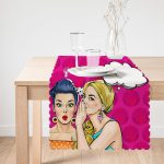 Fashion Girl Dijital Baskılı Modern Özel Tasarım Runner Realhomes