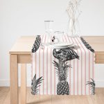 - runner903-1 - Realhomes  Flamingo Temalı Dijital Baskılı Özel Tasarım Runner Realhomes