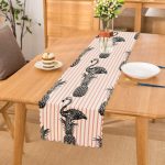 - runner903 - Realhomes  Flamingo Temalı Dijital Baskılı Özel Tasarım Runner Realhomes