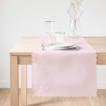 Pembe Renkli Dijital Baskılı Dekoratif Özel Tasarım Runner Realhomes