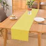 - runner961 - Realhomes  Sarı Renkli Dijital Baskılı Dekoratif Runner Realhomes