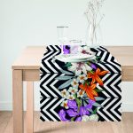 - runner970-1 - Realhomes  RealHomes Geometrik Zeminde Pastel Çiçekler Özel Tasarım Runner Realhomes