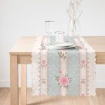 - runnerREAL12-1 - Realhomes  RealHomes Dijital Baskılı Çiçek Desenli Runner Realhomes