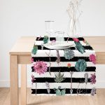 RealHomes Dijital Baskılı Kaltüs Desenli  Runner Realhomes