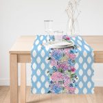 - runnerREAL23-1 - Realhomes  RealHomes Çiçek Desenli Dijital Baskılı Özel Tasarım Runner Realhomes