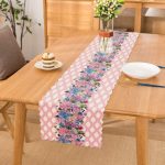 - runnerREAL25 - Realhomes  RealHomes Çiçek Desenli Dijital Baskılı Özel Tasarım Runner Realhomes