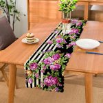 RealHomes Çiçek Temalı Dijital Baskılı Özel Tasarım Runner Realhomes