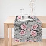 - runnerREAL31-1 - Realhomes  RealHomes Çiçek Desenli Dijital Baskılı Özel Tasarım Runner Realhomes