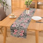 - runnerREAL31 - Realhomes  RealHomes Çiçek Desenli Dijital Baskılı Özel Tasarım Runner Realhomes