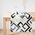 RealHomes Geometrik Desenli Dijital Baskılı Özel Tasarım Runner Realhomes